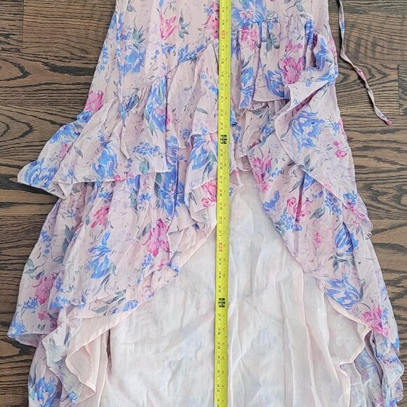 LoveShackFancy Winslow Floral Whispering Lilac Ruffle Dress Size 10 - Picture 3 of 9